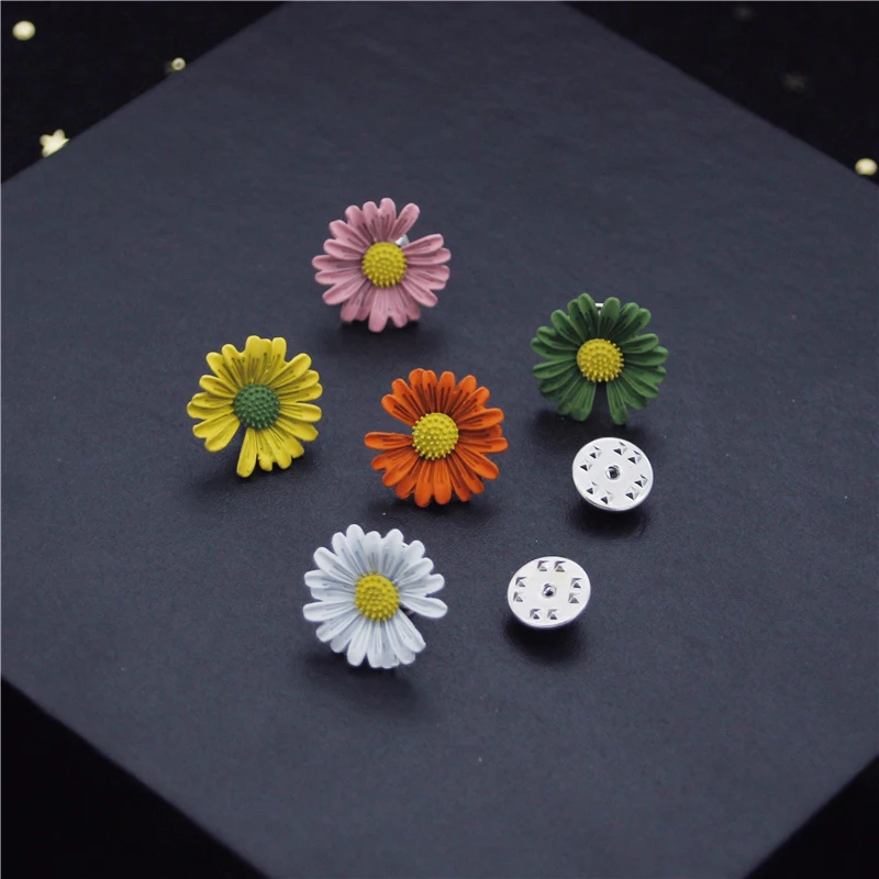 Модные броши в форме цветка для женщин брошь виде маргаритки украшение одежды