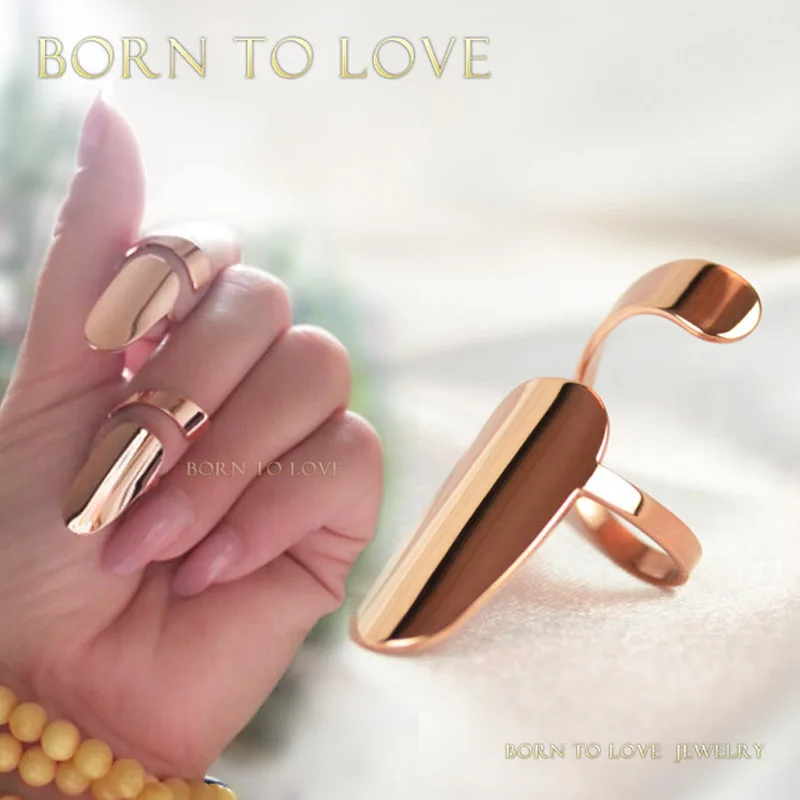 Фантазии в стиле готик-Панк Металлический Медь ногтей пальцев кольца костяшки