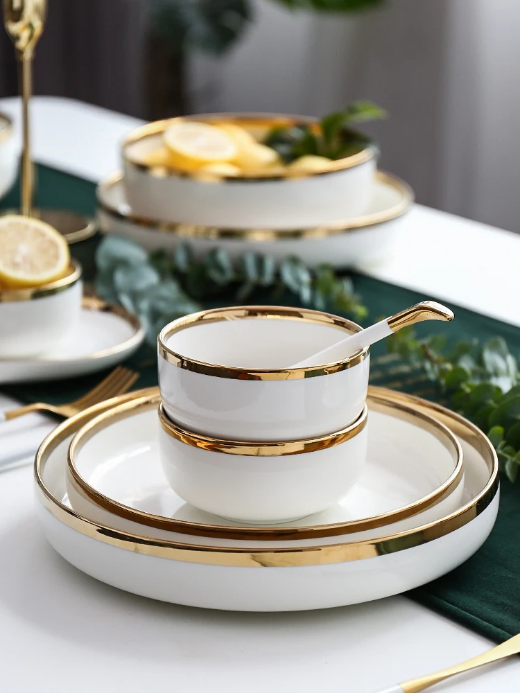 Набор керамических тарелок креативная индивидуальная Бытовая Посуда тарелка