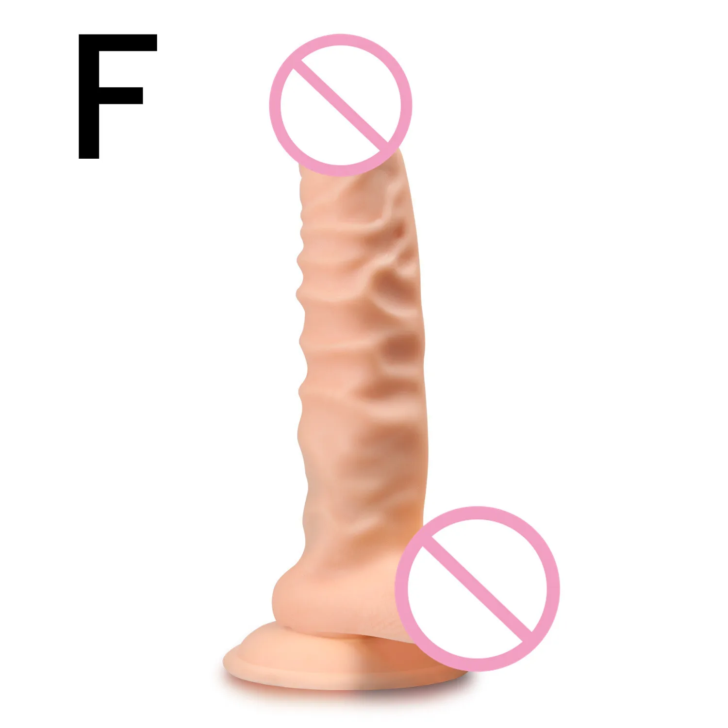 Мягкий фаллоимитатор из толстого силикона с присоской искусственный член