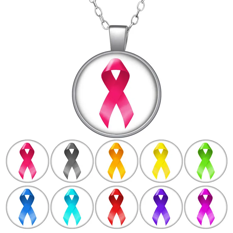 Розовый красный желтый голубой лентой общественное благосостояние ожерелье с