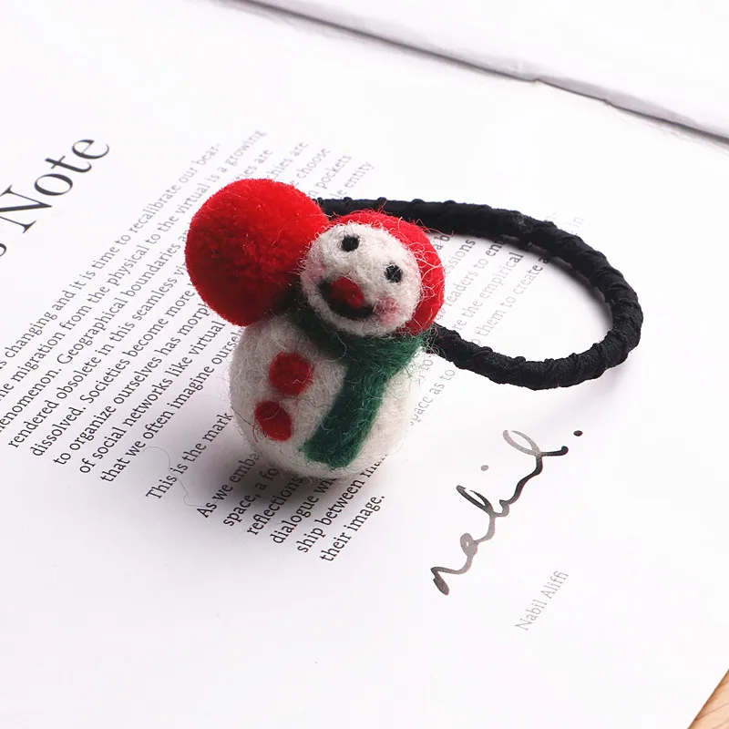 Рождественский подарок аксессуары для волос трехмерная резинка с узелком из