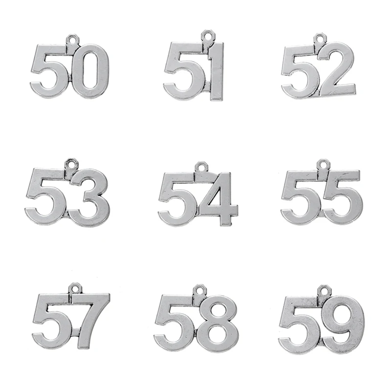 Подвеска LIKGREAT с маленькими цифрами для ожерелья браслета дня рождения памяти