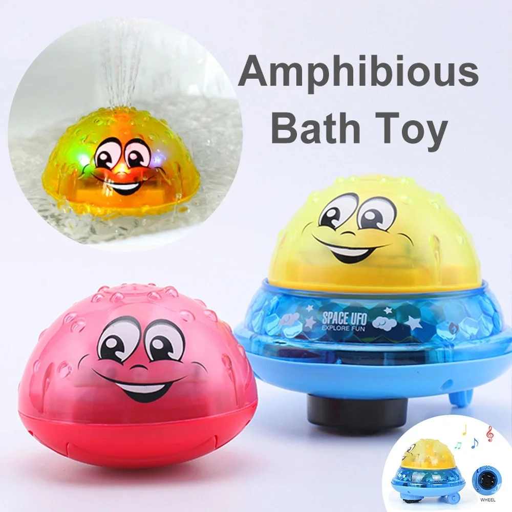 Игрушки для ванной, вращающийся светильник с распылителем воды, бассейн для душа, детские игрушки, детские вечерние игрушки для плавания в в...