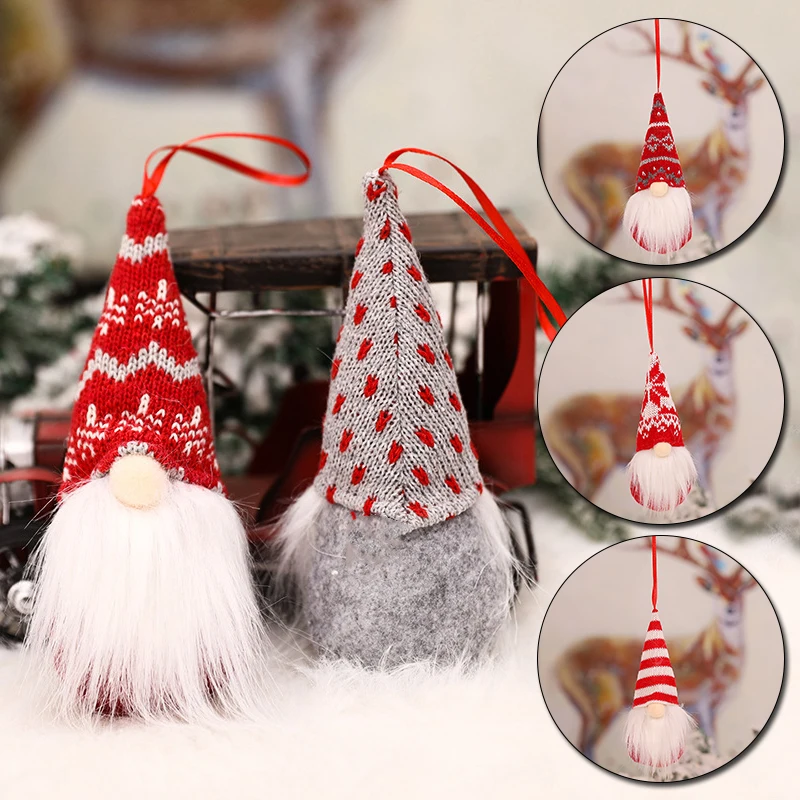 

Christmas Faceless Doll Christmas Tree Hanging Pendant Santa Claus For Home Christmas Decorations Kids Toy New Year Gift