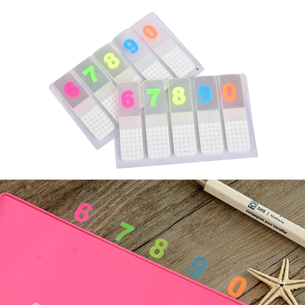 

DIY 0-9 Number Cute Kawaii Colored Memo Pad Lovely Sticky Paper Note School Office Supplies Korean Stationery 1 PCS