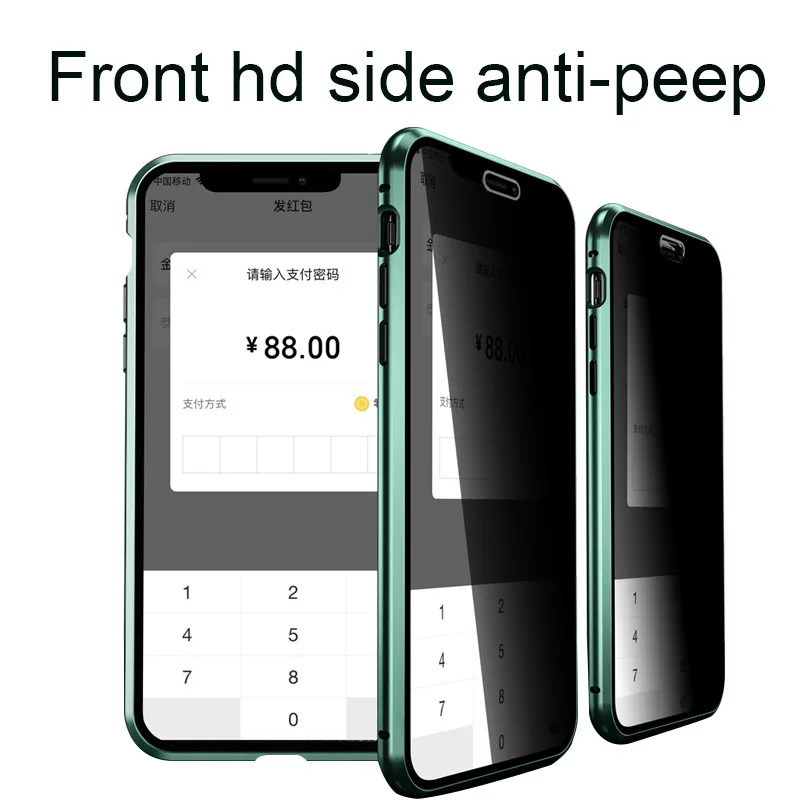 Магнитный защитный чехол из закаленного стекла для Iphone SE 360 11 Pro MAX 8 7 6 XR XS X|Бамперы|