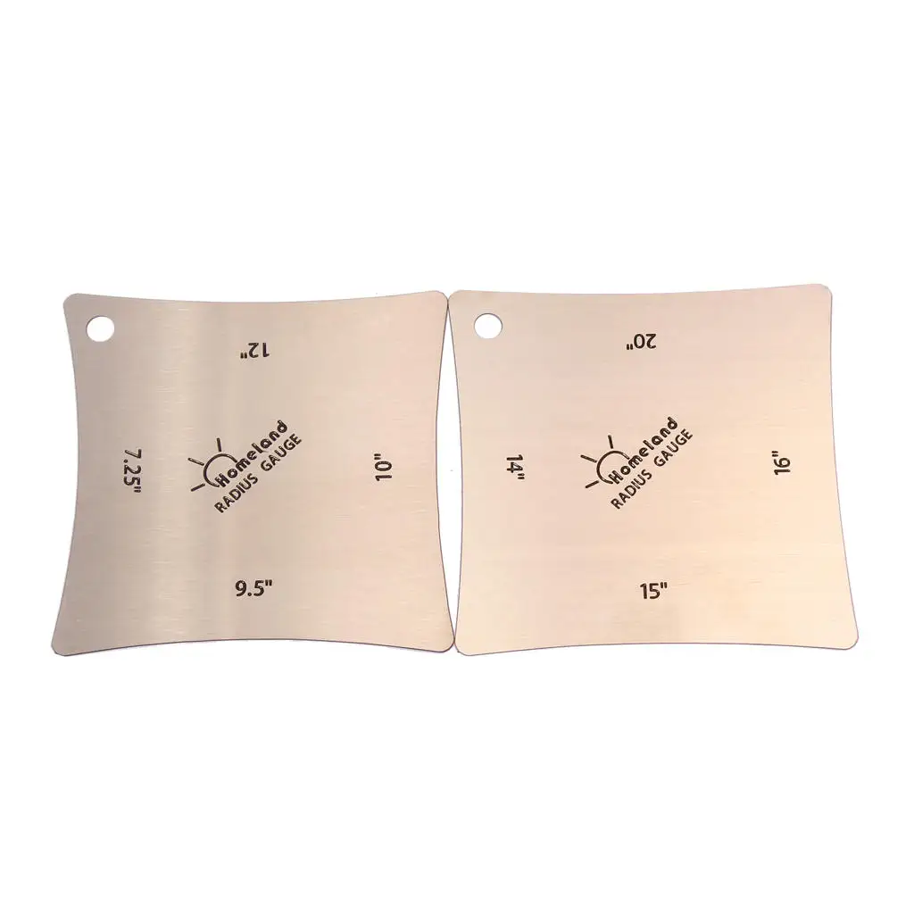 Набор из 2 инструментов Luthier для измерения басов квадратных радиусов | Спорт и