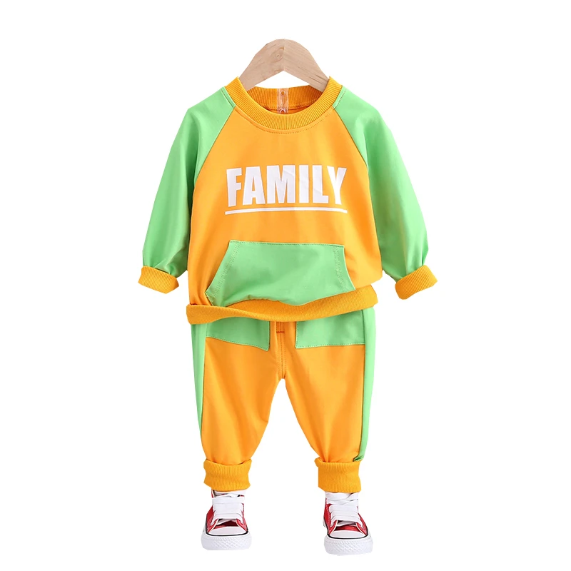 Модная детская весенне осенняя хлопковая одежда для маленьких мальчиков и