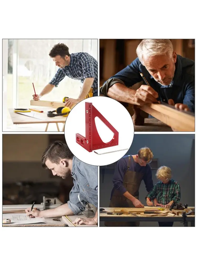 Line Ruler Woodworking Triangle Square Angle Measuring Tool Precision Accurate Tri-square Scriber Saw Guide | Инструменты
