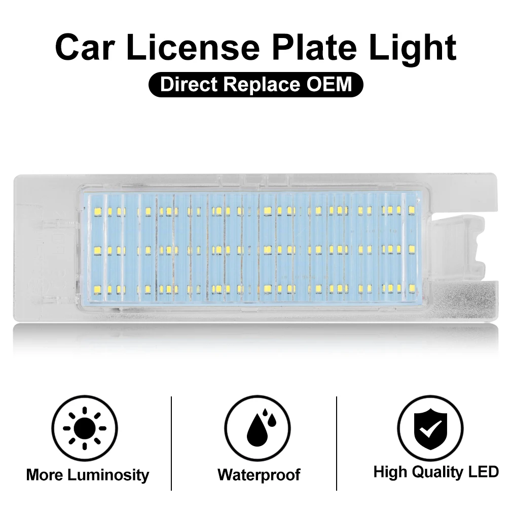 1pc Canbus Car LED Number License Plate Light for Opel Zafira B Astra H Corsa D Insignia C Meriva A Tigra Vectra c 12V - купить по