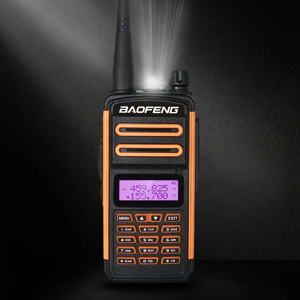 2020 tri band baofeng bf h9 walkie talkie 8w high power dual band portable cb ham radio fm transceiver hunting amateur intercom free global shipping