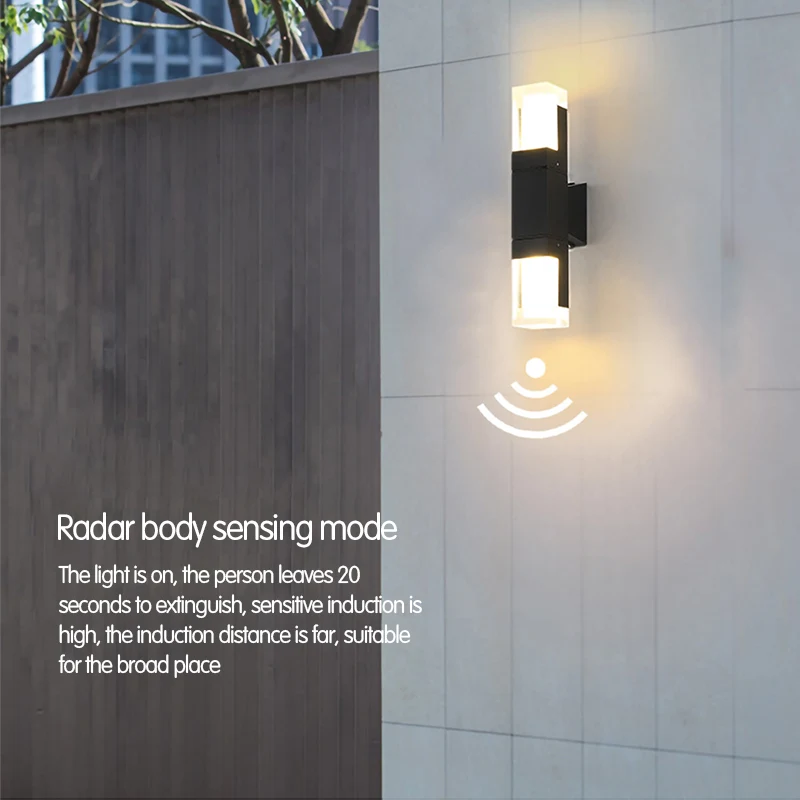 Светодиодный настенный светильник с двусторонней головкой для балкона