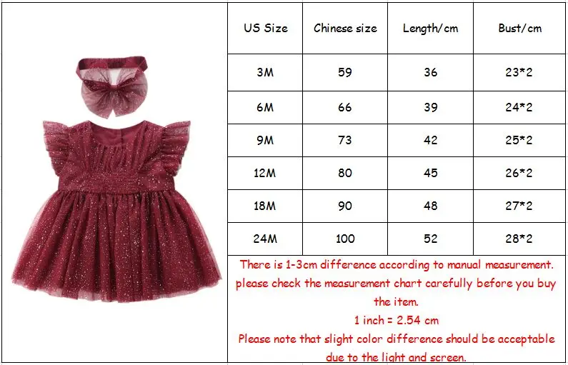 baby Girls clothes for princess party birthday summer puff sleeve sequined girls dress with hairband Kids Clothes 0-2T red | Детская
