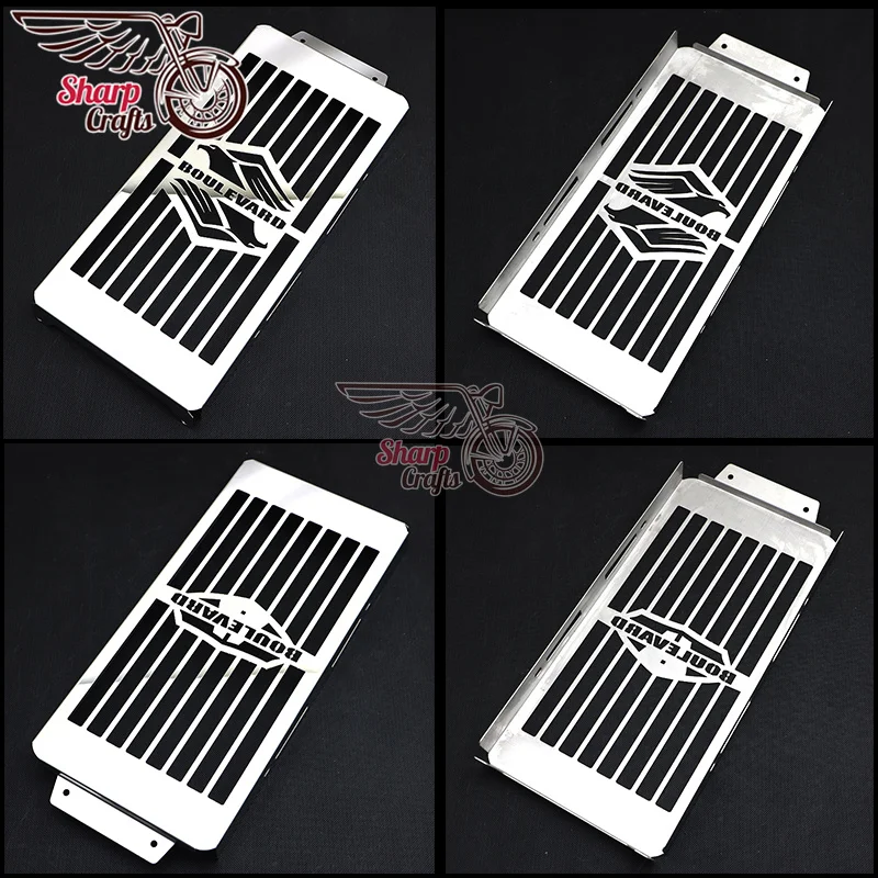 Motorcycle Thicken Inlay Chrome Radiator Grill Cover Guard Protector For Suzuki Intruder VL800 Volusia Boulevard C50 M50 05-16 | Автомобили