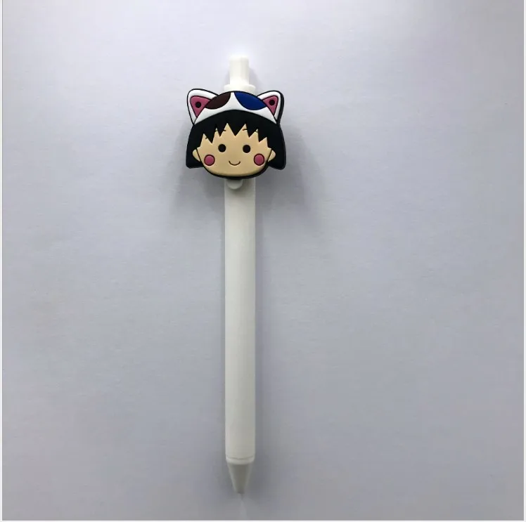 PEKO-chan doraemon Elmo Maruko конфетный цвет, матовый 0,5 мм черная гелиевая ручка для обучения канцтовары шариковая ручка для детей - Цвет: 6