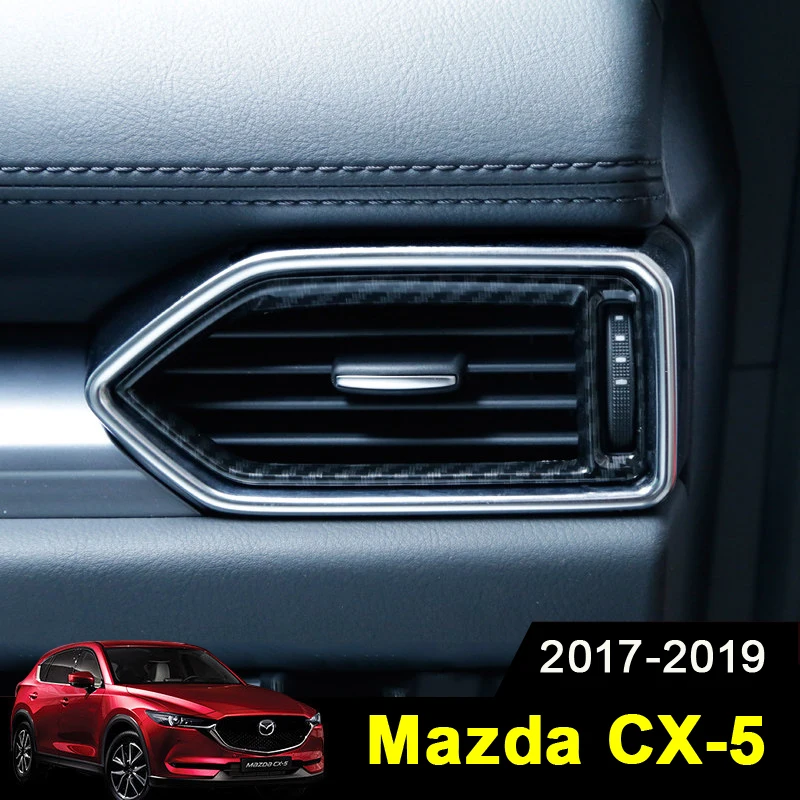 For Mazda CX-5 CX5 CX 5 2017 2018 2019 Car Dashboard Air Vent Trim Cover Outlet Bezel Frame Garnish Molding Surround Accessories |