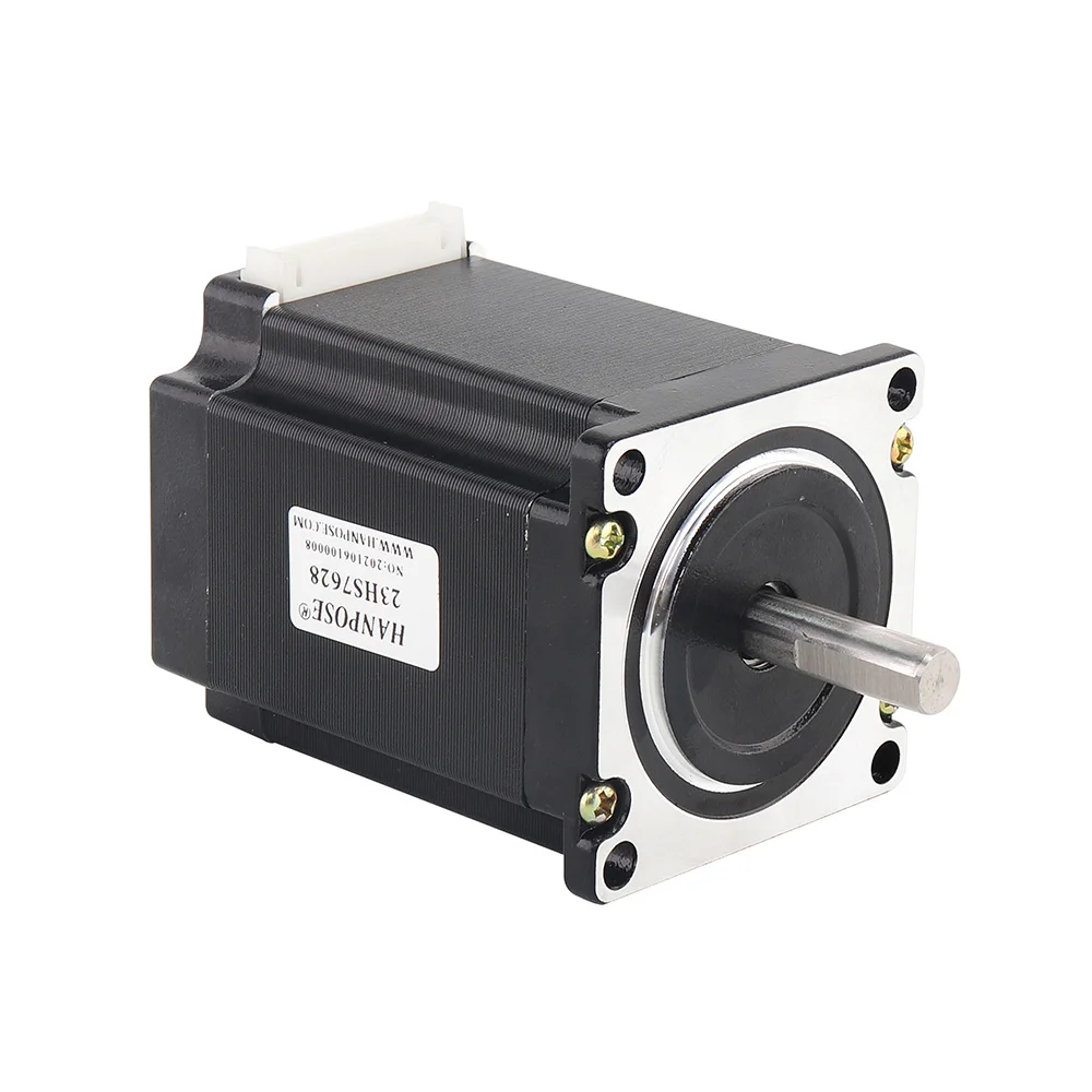 Шаговый электродвигатель Nema23 2 фазы 4-lead 2.8A 189N.cm 76mm 1.8deg 23HS762 8 аксессуары для ЧПУ