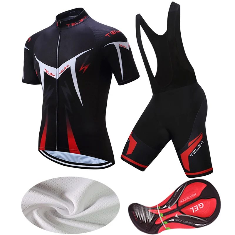

Летняя одежда для велоспорта из лайкры, мужской спортивный костюм 2022, комплект из джерси и шорт с нагрудником для шоссейного велосипеда, Муж...