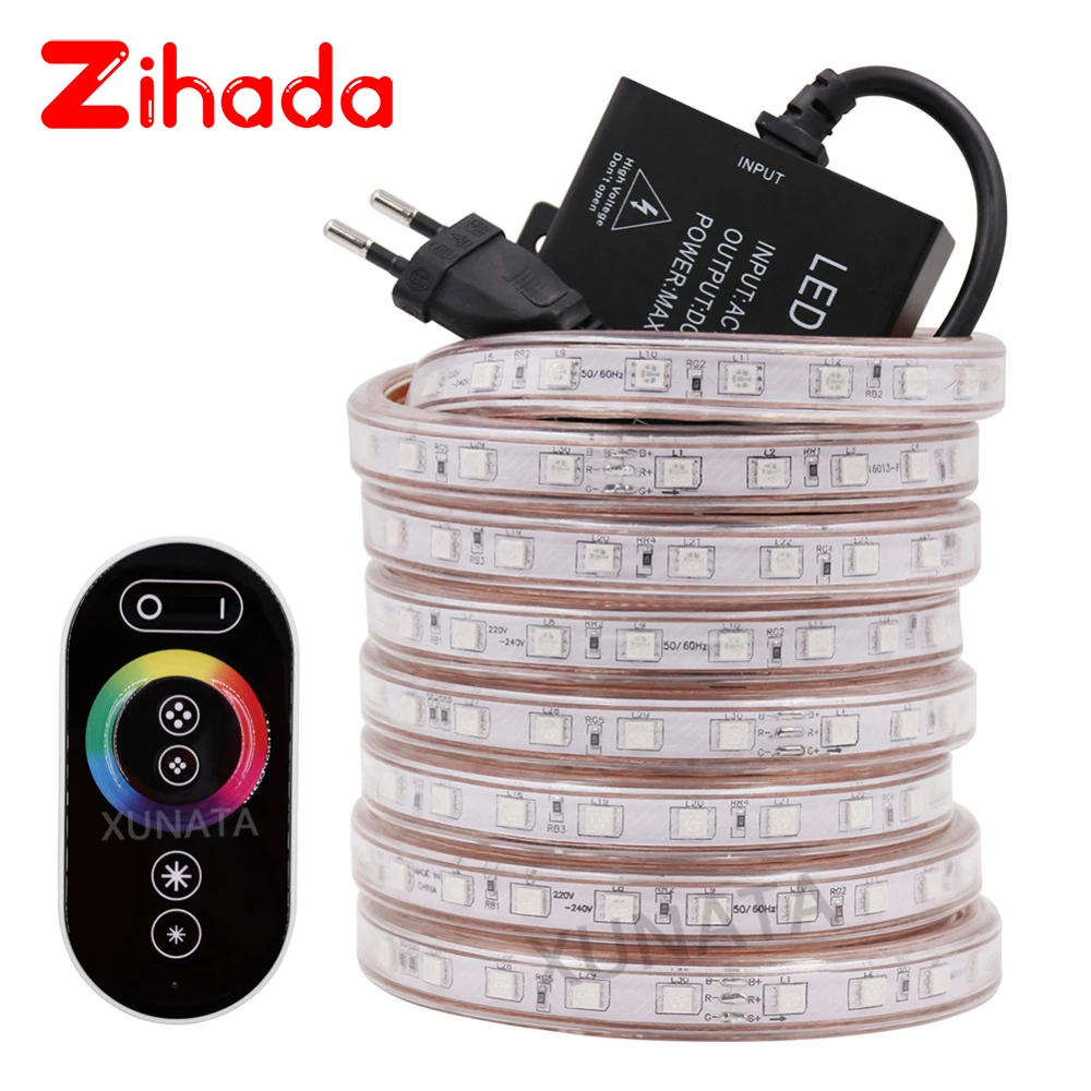 Светодиодная лента RGB 5050 60 светодиодов/м водонепроницаемая гибкая