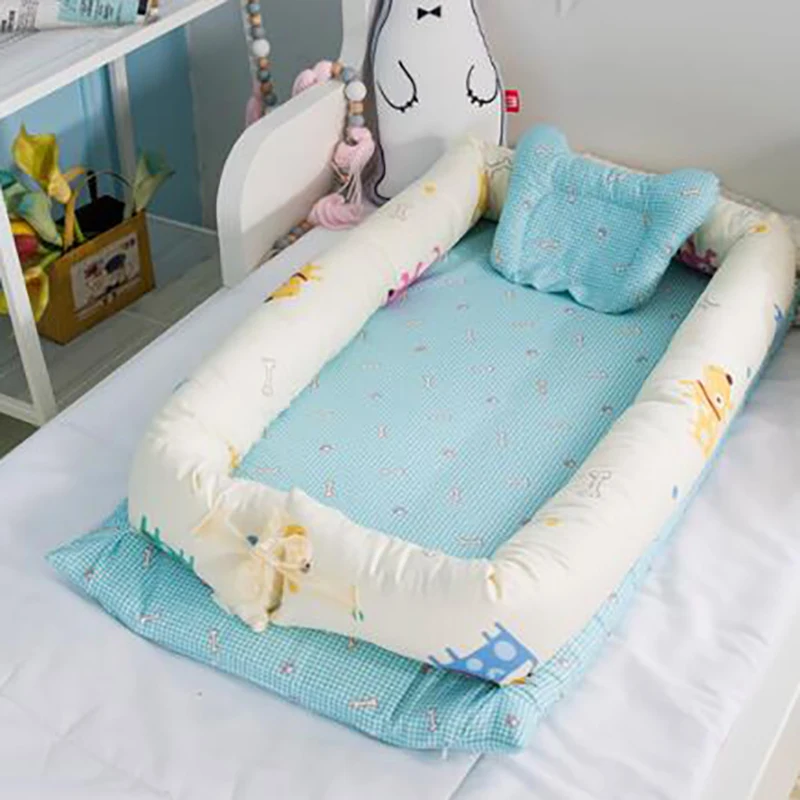 Портативная кроватка для новорожденных хлопковая корзина сна не скатывается YHM002