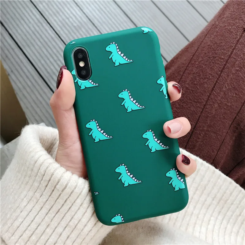 3386G Чехол Ottwn с динозавром для iPhone 7, 6, 6 S, 8 Plus, 11 Pro, Max X, XR, XS Max, чехол для телефона, с сердечком, милый мультяшный Кот, мягкий ТПУ чехол на заднюю панель - Цвет: 3386G
