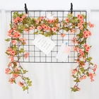 Искусственные шелковые цветы Zerolife, розы, лоза, гирлянда на Рождество, свадьбу, домашнюю комнату, Осенний фон, Декор, садовая АРКА, организовать