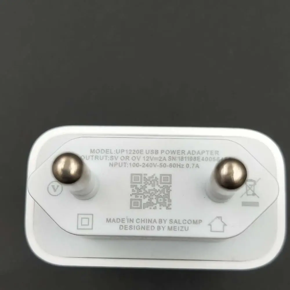 Оригинальный адаптер Meizu для быстрой зарядки usb быстрое зарядное устройство 12 В 2