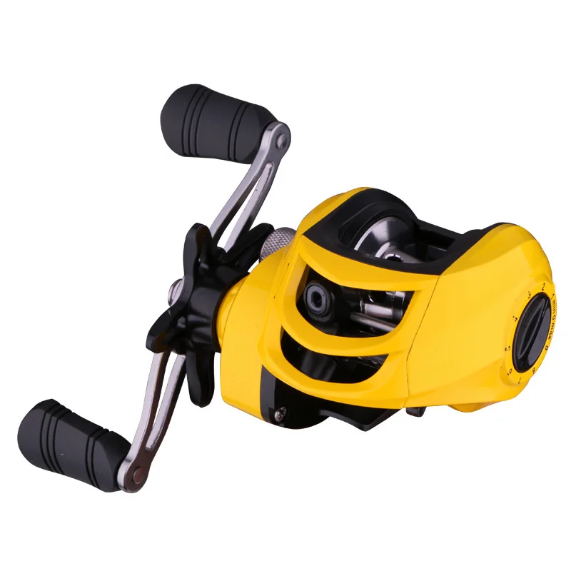 

Fishing Reel Baitcasting Reel High Gear Ratio Low Profile Baitcast Reels Fishing Reel Fishing Reel Carbon Fiber Drag Brass Gear