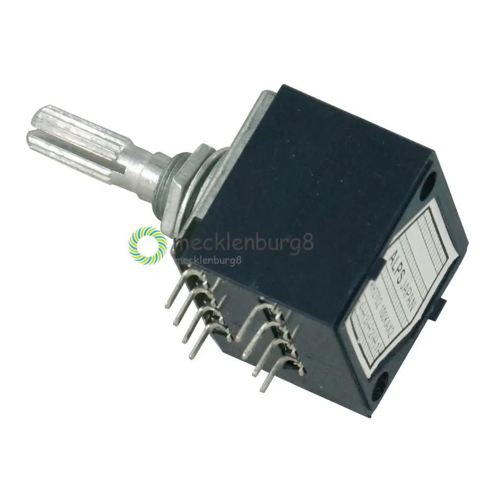 Новый Потенциометр 100K Log ALPS аудио усилитель регулятор громкости стерео с