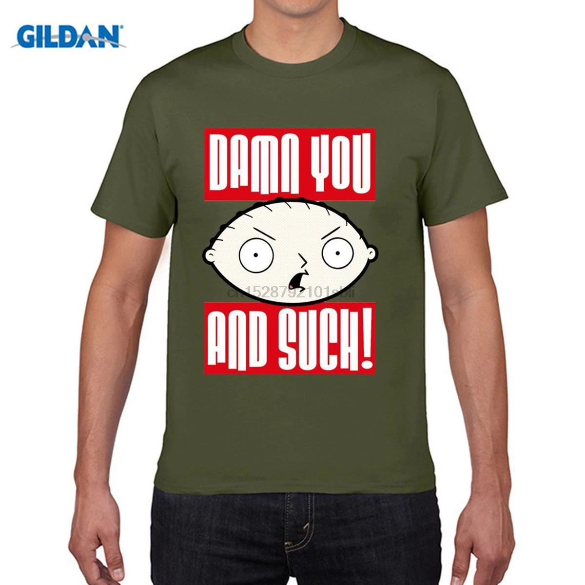 Stewie Damn You Мужская футболка забавная Футболка Harajuku новинка крутые топы мужские