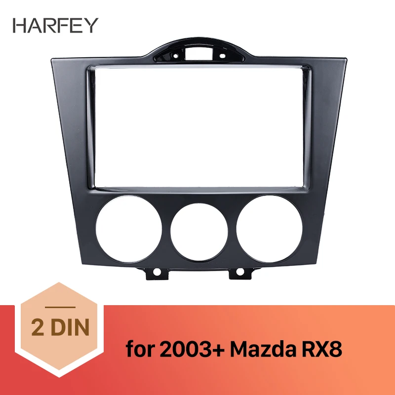 Harfey 2Din автомобильное покрытие для стереосистемы Авторадио фасции Surround DVD панель