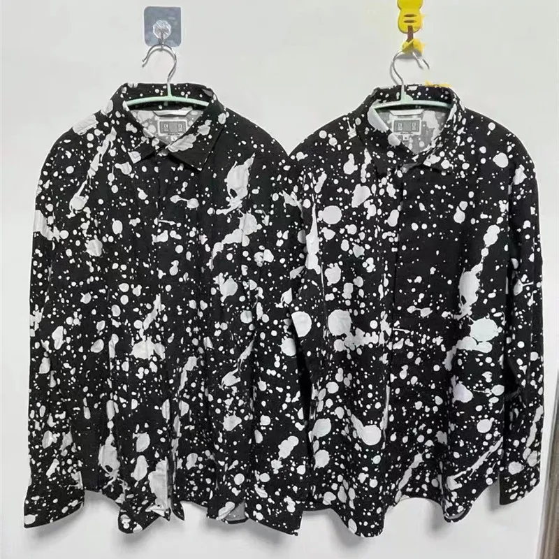 

CAVEMPT C.E Full-page Ink-splattered Fashion Shirt Jacket Men 1:1 Best Quality CAVEMPT Vintage Women Shirt Cav Empt Shirts