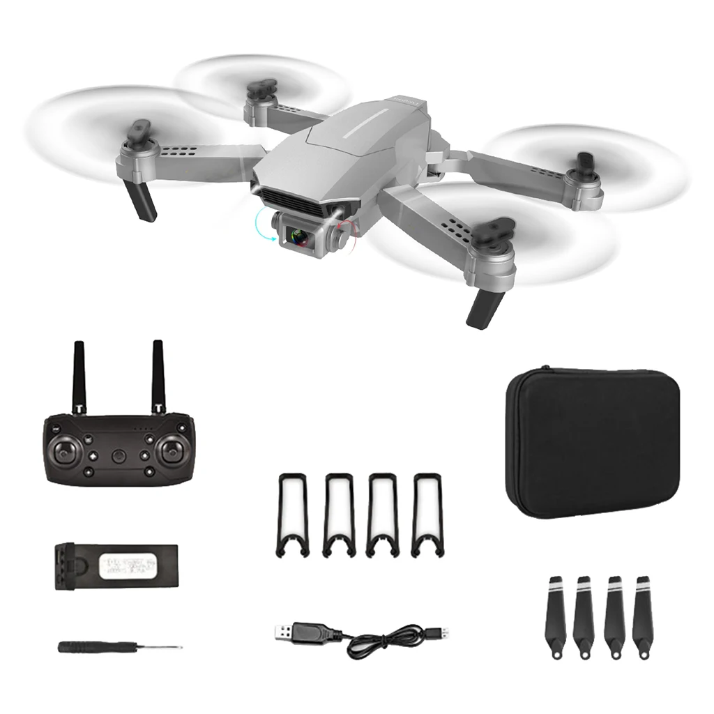 E98 RC Дрон с 4K HD камерой без головы режим удержания высоты складной Квадрокоптер