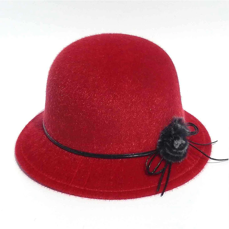 Панама из искусственного меха женская модная однотонная шапка норки элегантный