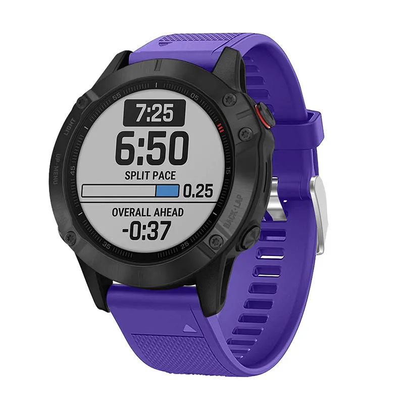 20 22 26 мм для Garmin Fenix 6S 6 6X Pro 5S 5 5X Plus удобный силиконовый ремешок смарт-аксессуары быстросъемный ремешок для часов