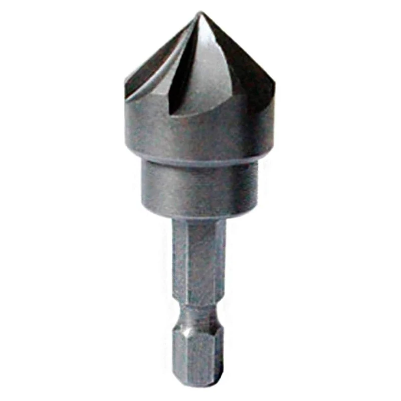 

10Pcs 90 Degree Countersink Drill Chamfer Bit 1/4 inch Hex Shank 6 Flute Deburring Drilling Woodworking Remove Burr Tool
