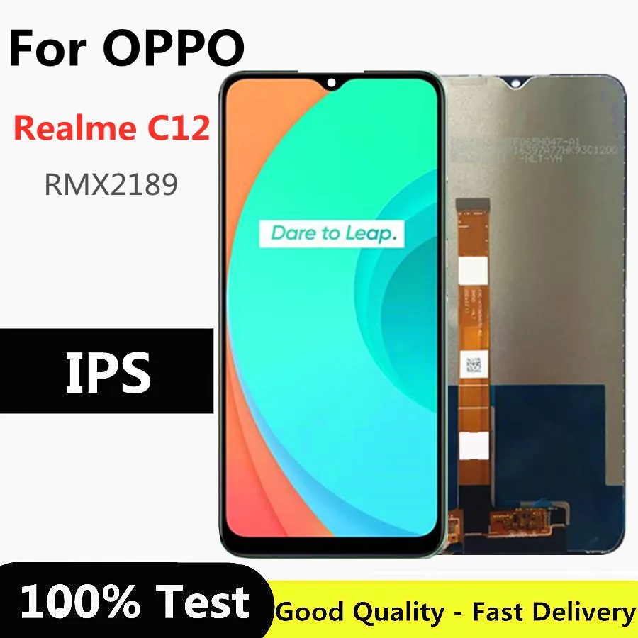 

6.5" For OPPO Realme C12 LCD Display Touch Panel Screen Sensor Assembly for Realme C12 RMX2189 LCD Display Replacemen