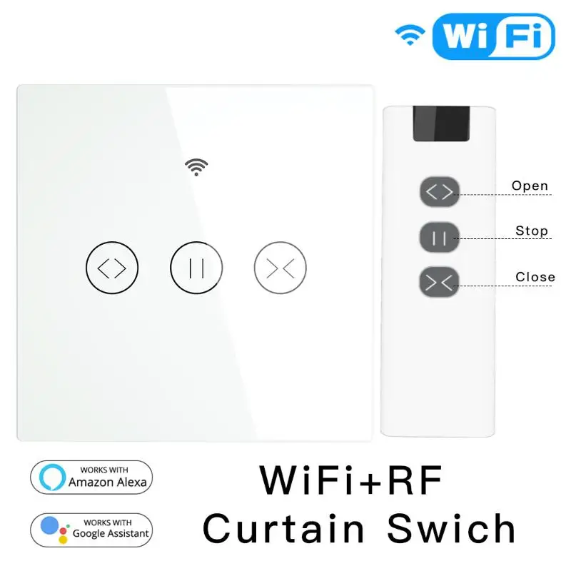 

Household Electric Curtain Blind Roller Shutter WIFI Switch Control with Smart WiFi Remote Control Touch Voice Control