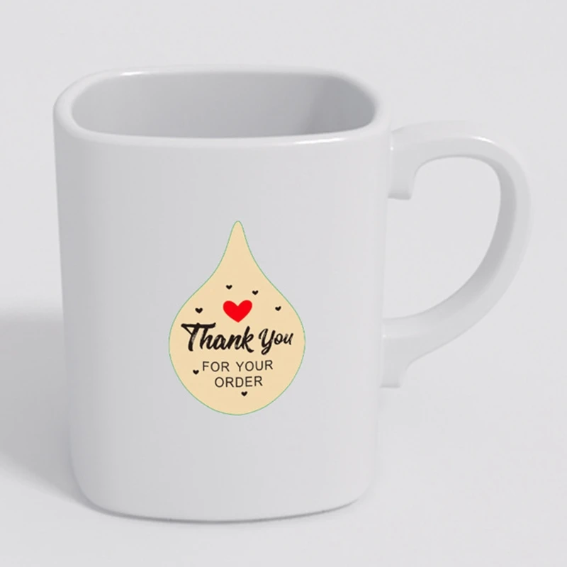 

500pcs Thank You for Your Order Sticker Handmade Baking Scrapbooking Seal Label R9JC