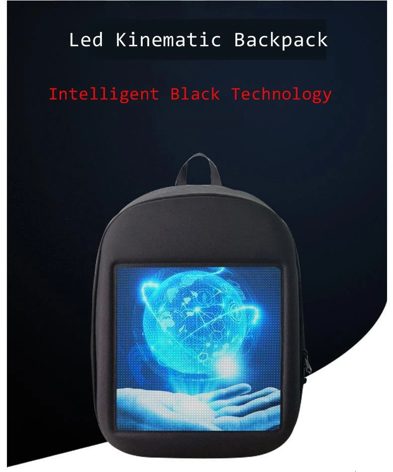 Светодиодный рекламный экранный рюкзак рекламные сумки светодиодный