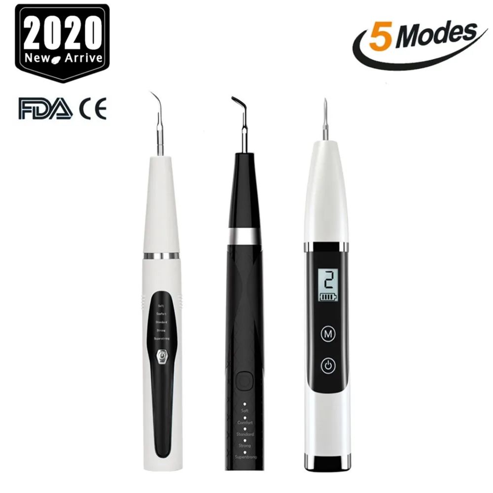 Портативный ультразвуковой прибор для чистки зубов 5 режимов | Бытовая техника
