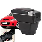 Городской автомобильный контейнер CITYCARAUTO с большим объемом + роскошный + USB-подлокотник, центральный контейнер для хранения с подстаканником, USB подходит для mazda 2, контейнер для хранения