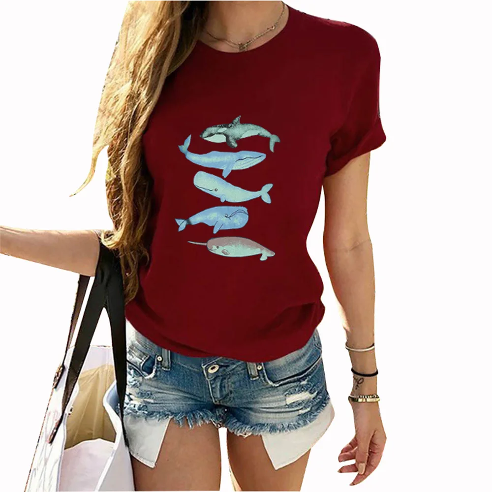 

Однотонная футболка с рисунком, женские летние топы, футболки, свободная женская футболка с коротким рукавом, женская одежда, женские топы с...