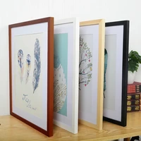 new 4 colors wood frame for photo poster picture frame a2 a3 a4 size wall art canvas painting by numbers home decoration
