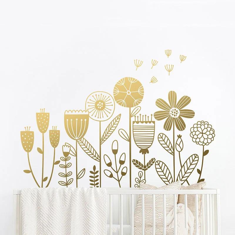 Цветник Наклейка на стену наклейка с одуванчиком для девочки Вес продукта: