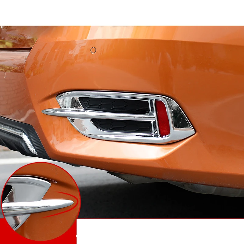 Lsrtw2017 автомобиля задний противотуманный фонарь лампа хромированная Накладка для