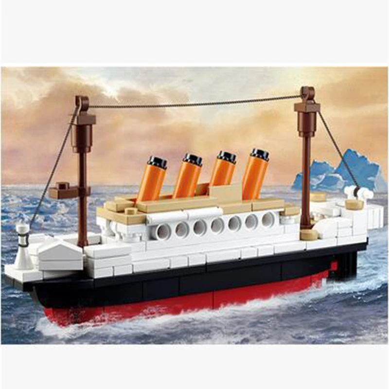Sluban 1000 + шт Блоки Модель Строительные Кирпичи корабль rms круиз Титаник наборы