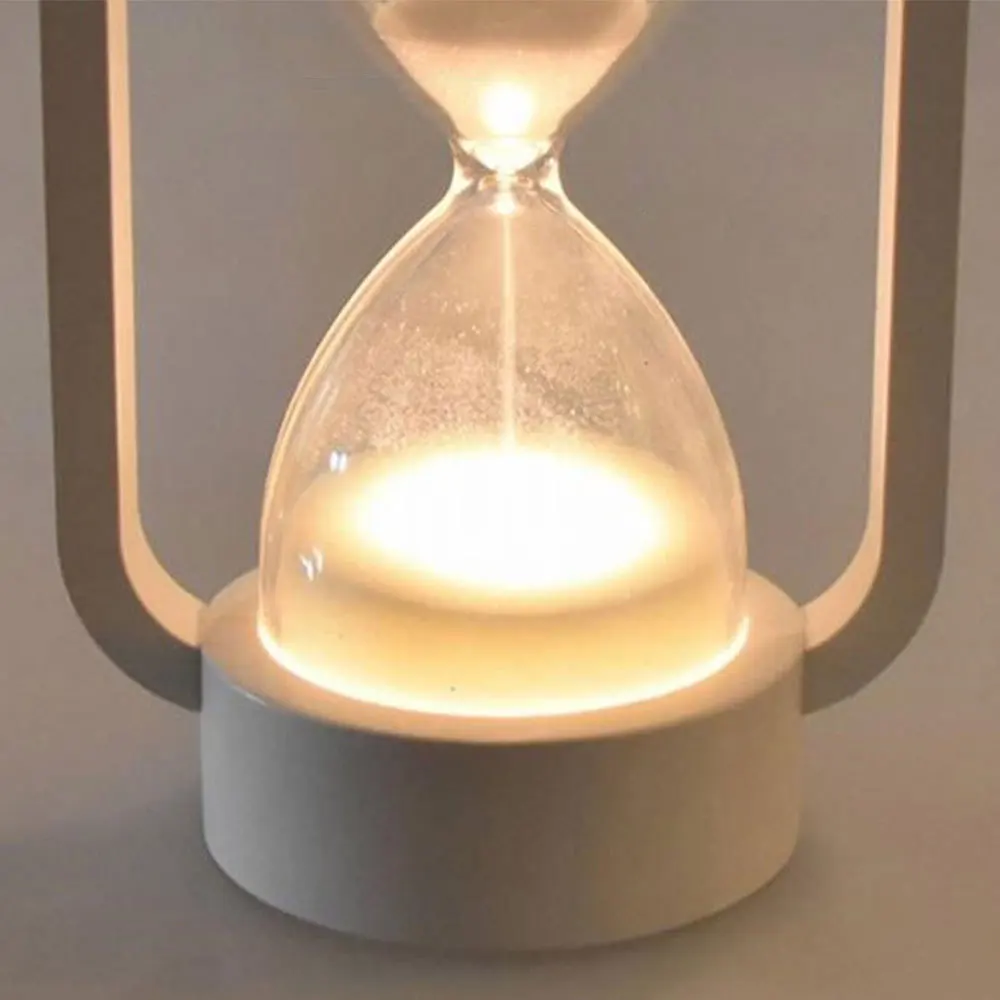 Творческий светодиодный песочные часы ночной Светильник таймеры светодиодные