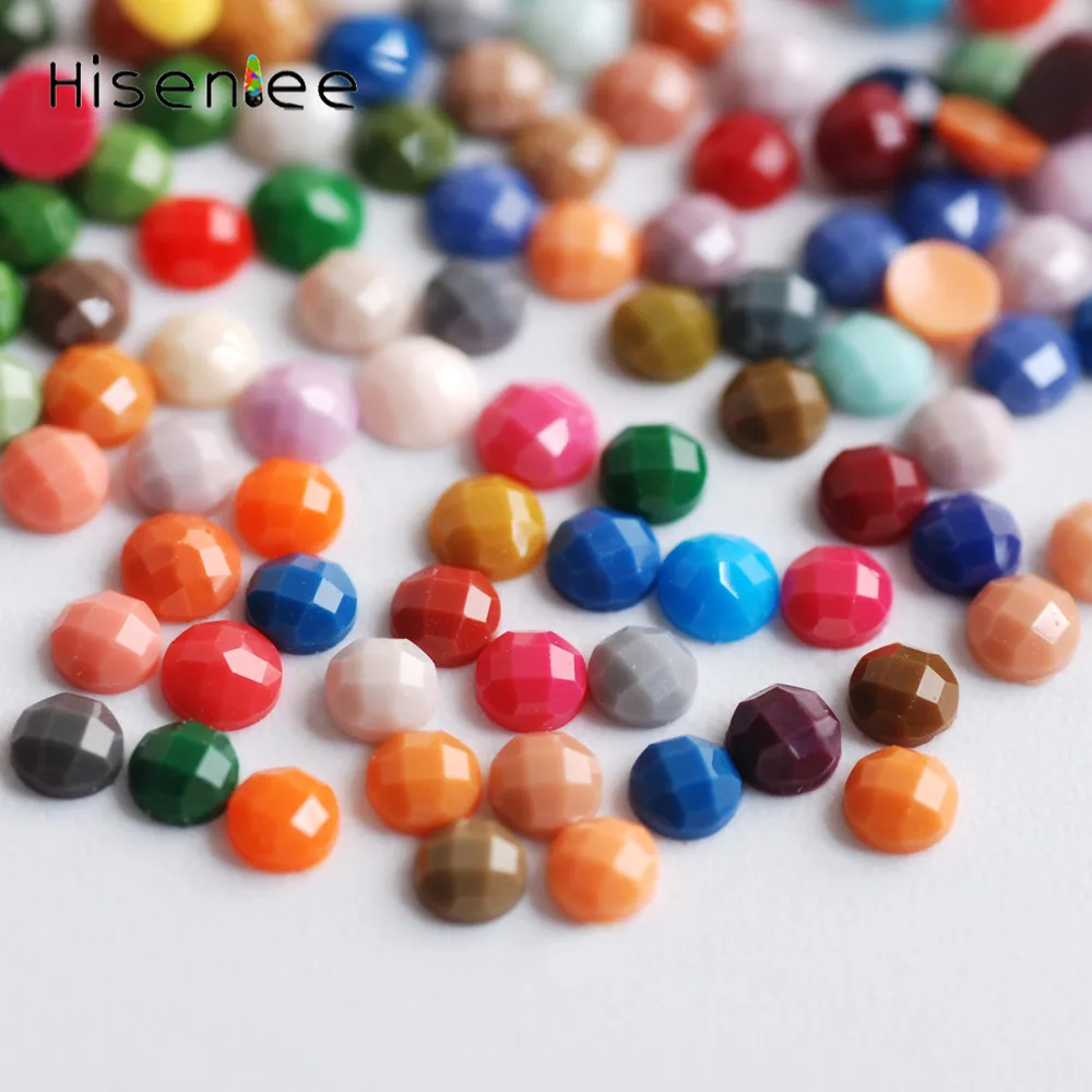 5000 шт. смешанных цветов акриловые плоские круглые Черепаховые лица классические